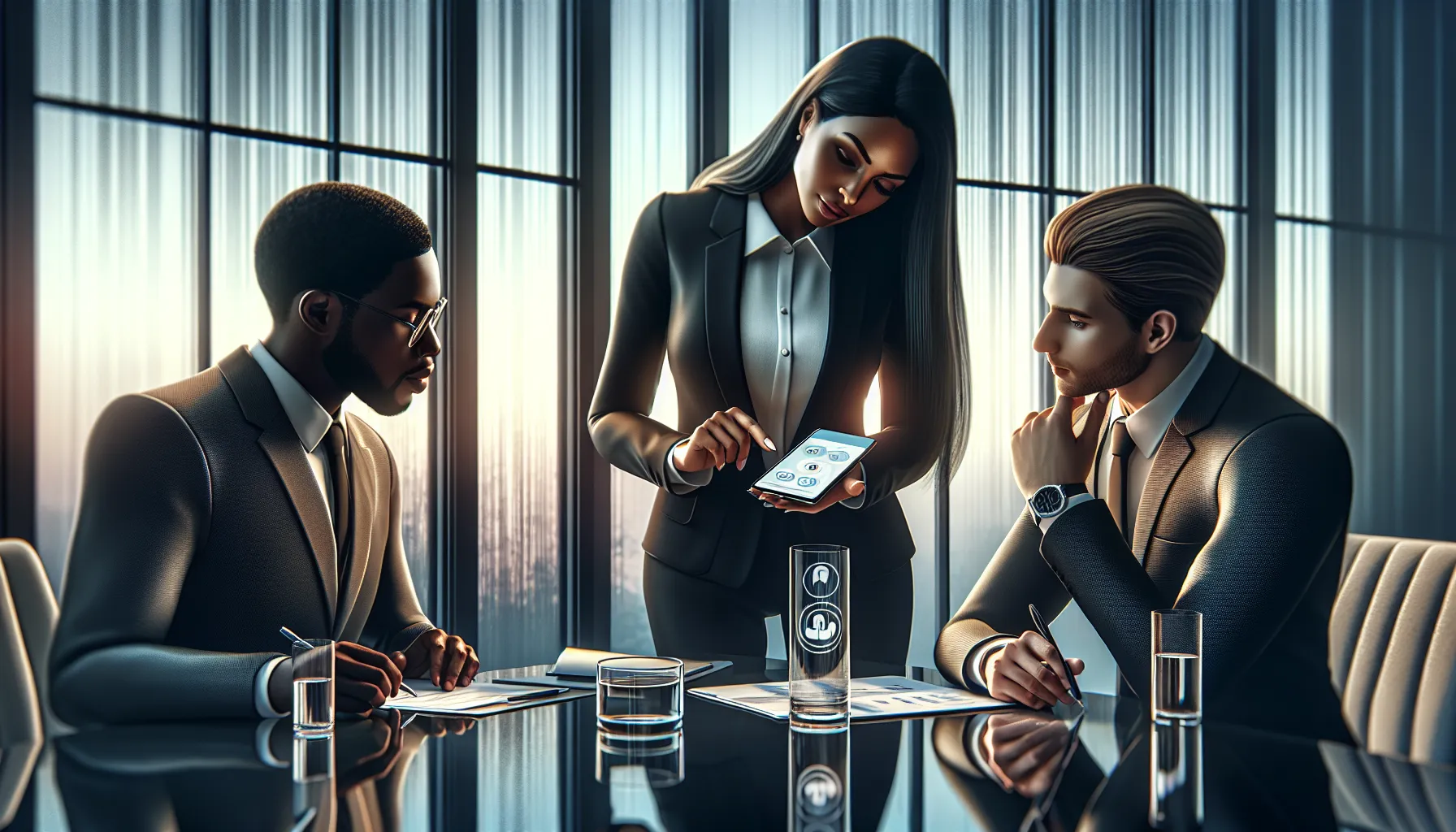 diverse professionals discussing how to report unwanted calls.